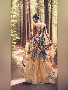 Tarik Ediz Evening | Castle Couture 92411 Candice mermaid gown XS In Green